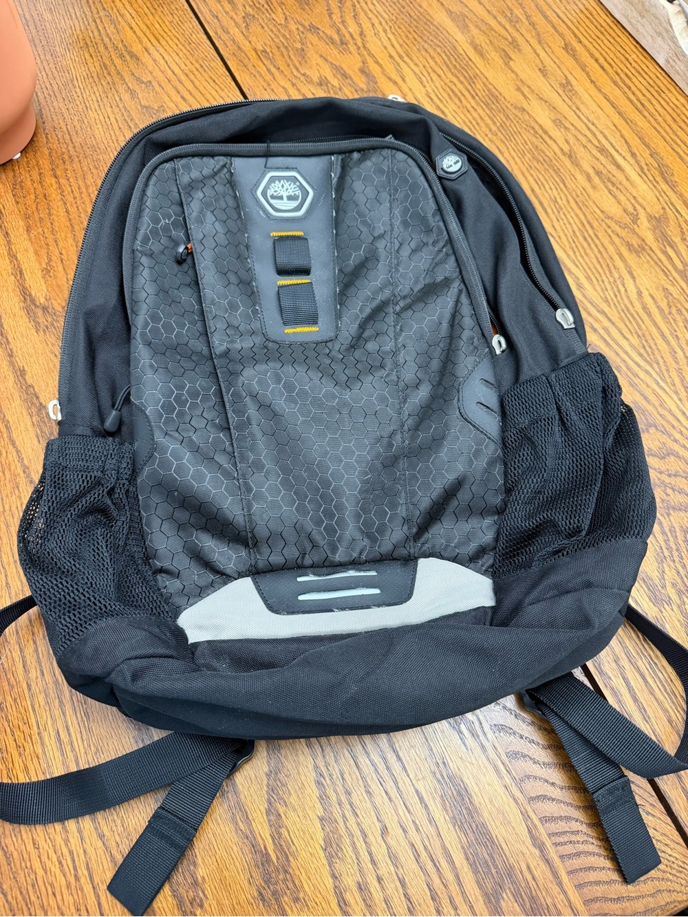 Timberland Black and Gray Men's Commuter Backpack